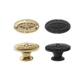 Oval Vintage Drawer Handle - Antique Furniture Pull, Black - view 3