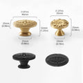 Oval Vintage Drawer Handle - Antique Furniture Pull, Black - view 4