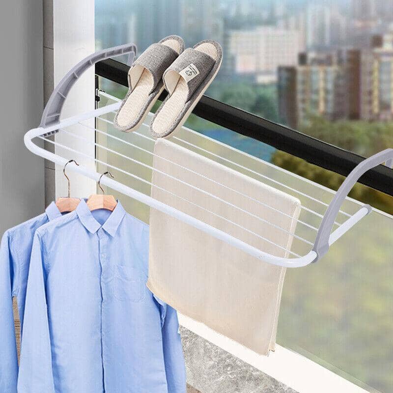 Over Door Hanging Laundry Drying Rack with 6 Rails - view 4