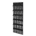 Over-Door Shoe Organiser with 24 Pockets, 135 x 45 cm - Black
