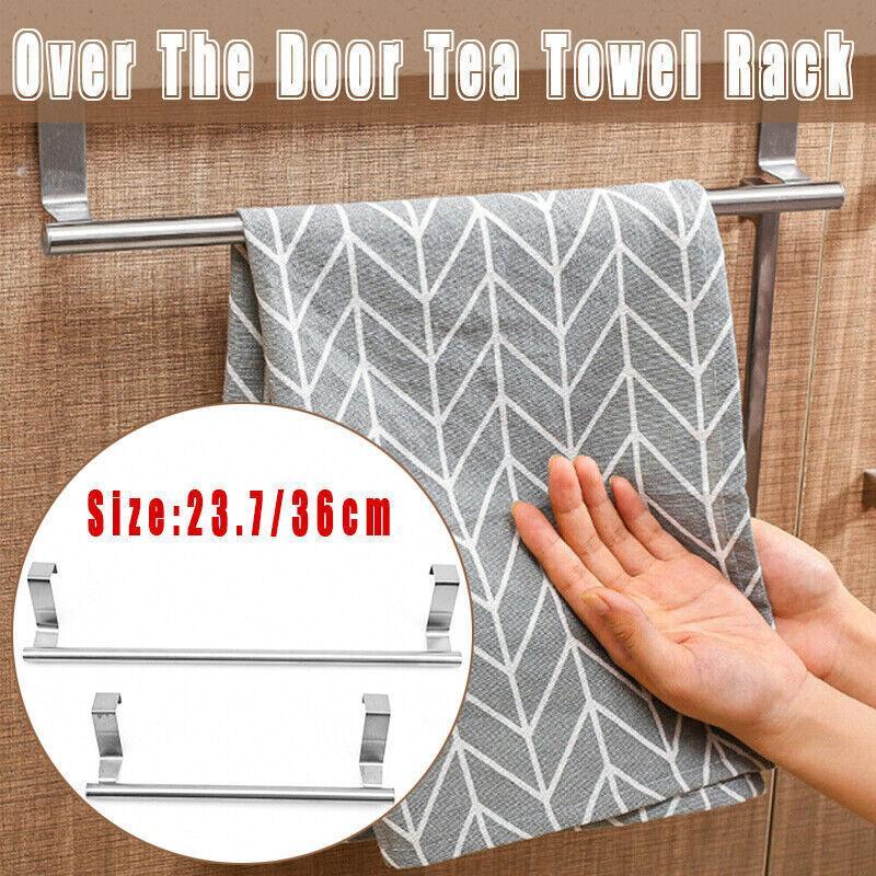 Over Door Towel Rack in Stainless Steel - 36 cm - view 2