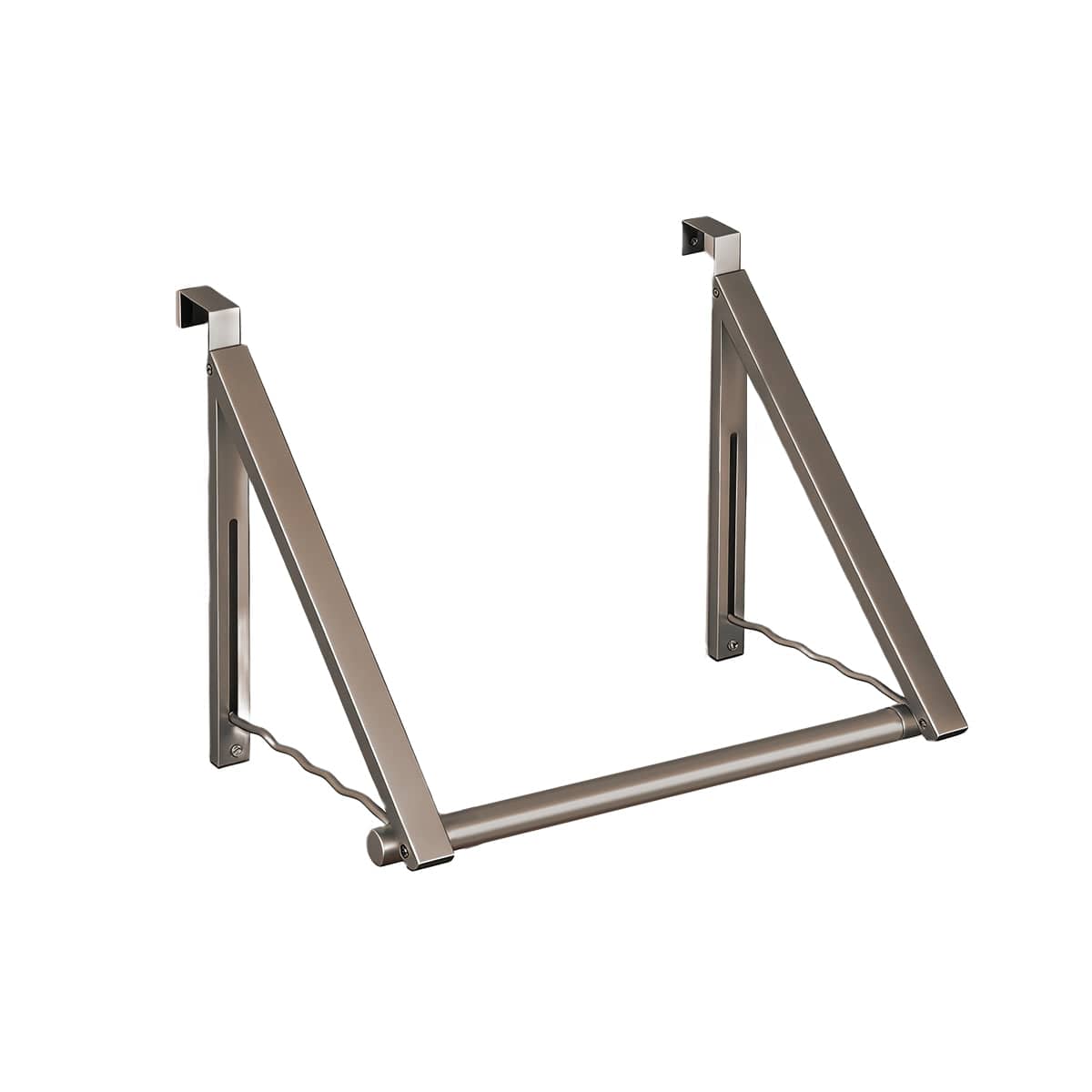Over the Door Clothes Rack, Foldable and Adjustable - Bronze Grey