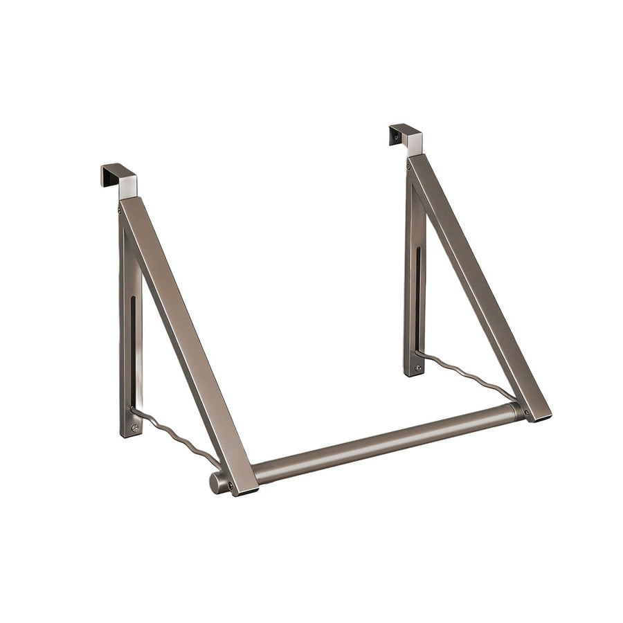 Over the Door Clothes Rack, Foldable and Adjustable - Bronze Grey