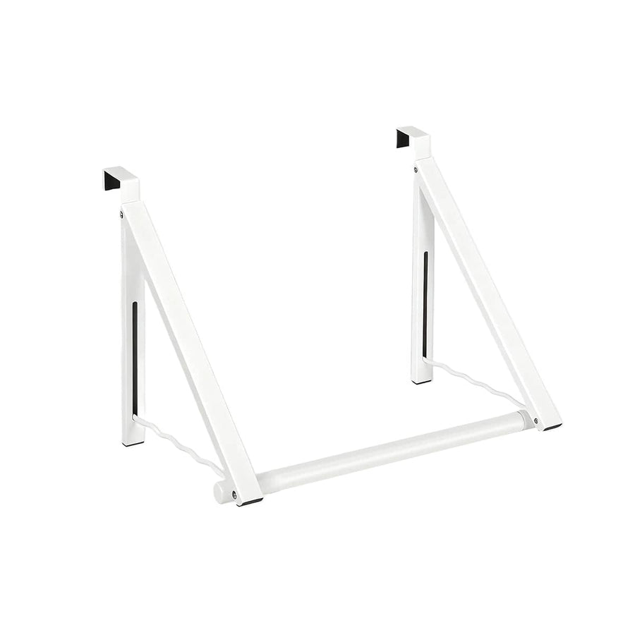 Over the Door Clothes Rack, Foldable and Adjustable - White