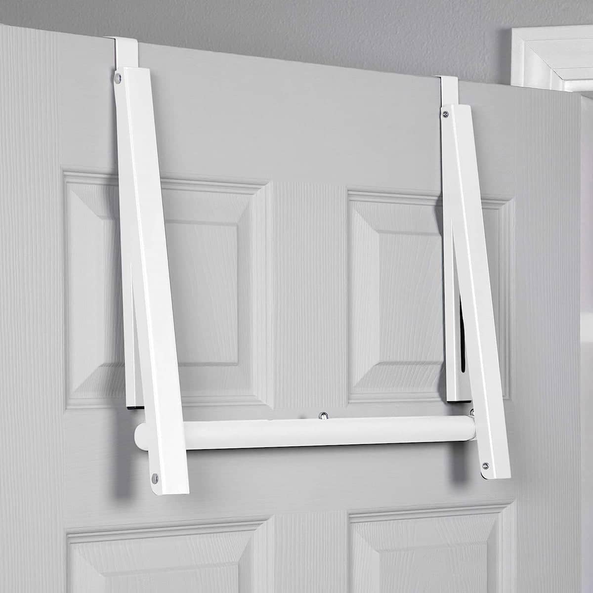 Over the Door Clothes Rack, Foldable and Adjustable - White - view 5