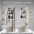 Over Toilet 4 Tier Bathroom Storage Rack - White - view 2