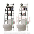 Over Toilet 4 Tier Bathroom Storage Rack - White - view 4