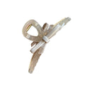 Oversized Bow Hair Claw Clip for Women - Beige