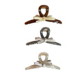 Oversized Bow Hair Claw Clip for Women - Beige - view 3