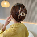 Oversized Bow Hair Claw Clip for Women - Grey - view 4