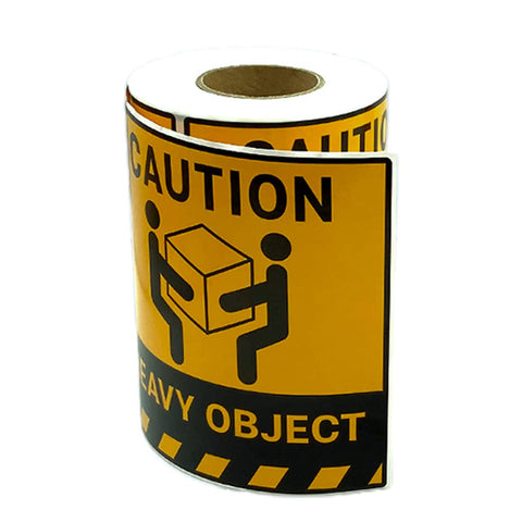 Overweight Freight Warning Labels, High Adhesive, 12 x 12 cm, 300 per Roll - view 2