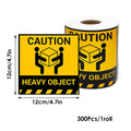 Overweight Freight Warning Labels, High Adhesive, 12 x 12 cm, 300 per Roll - view 3