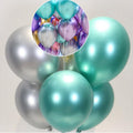 Pack of 10 Chrome Metallic Balloons 25cm for Party Decoration - Rose Gold - view 5