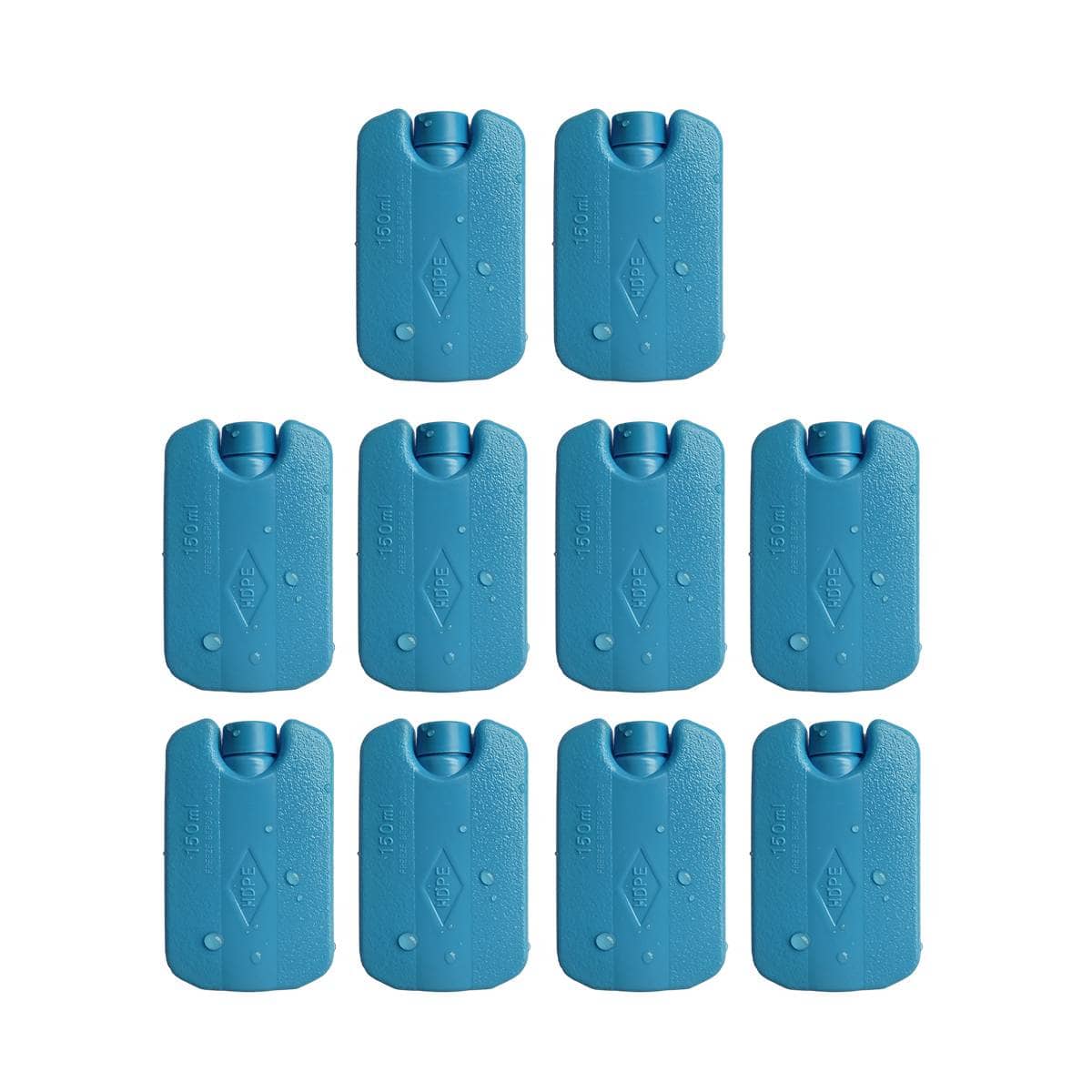 Pack of 10 Reusable Ice Packs 150 ml Cooler Block for Picnic, Camping and Lunch Box - view 2