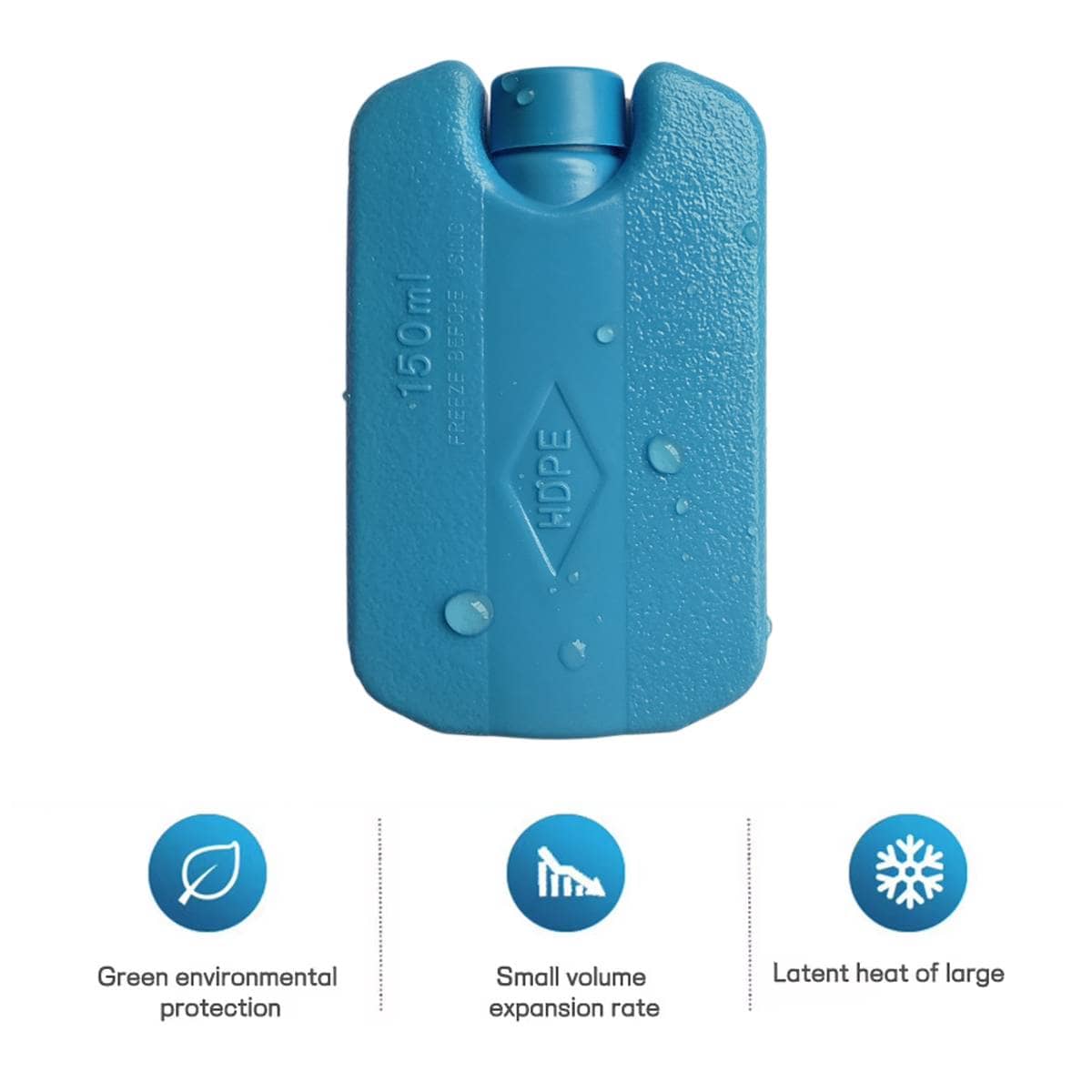 Pack of 10 Reusable Ice Packs 150 ml Cooler Block for Picnic, Camping and Lunch Box - view 5