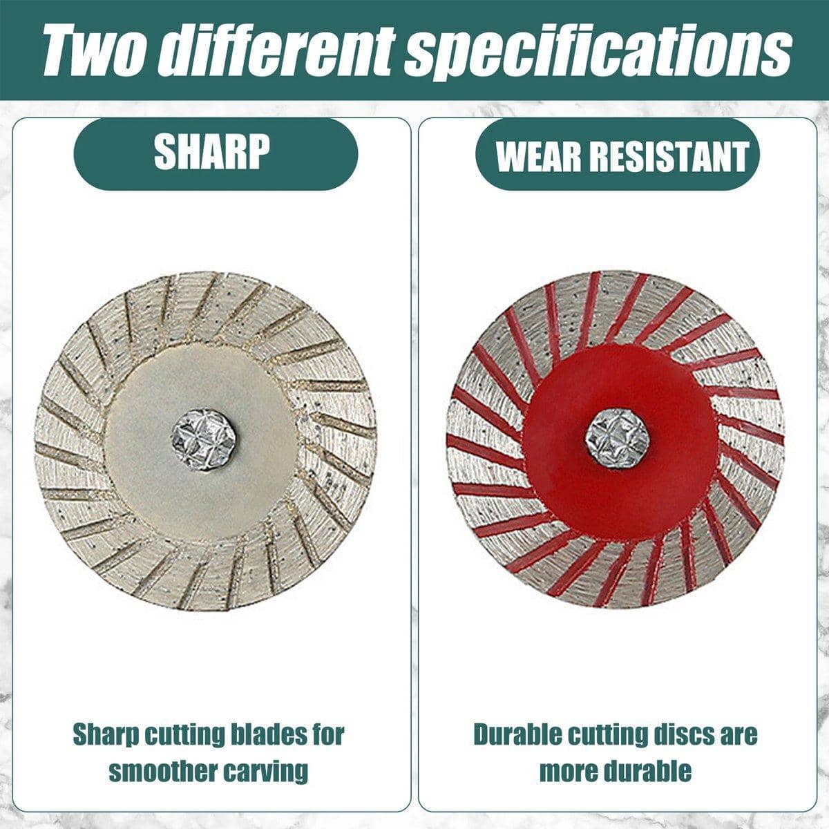 Pack of 10 Stone Engraving Saw Blades, 40 mm with 6 mm Shank - view 4
