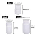 Pack of 100 Small Plastic Capsule Bottles with Screw Caps, Empty Storage Containers - 30 ml - view 4
