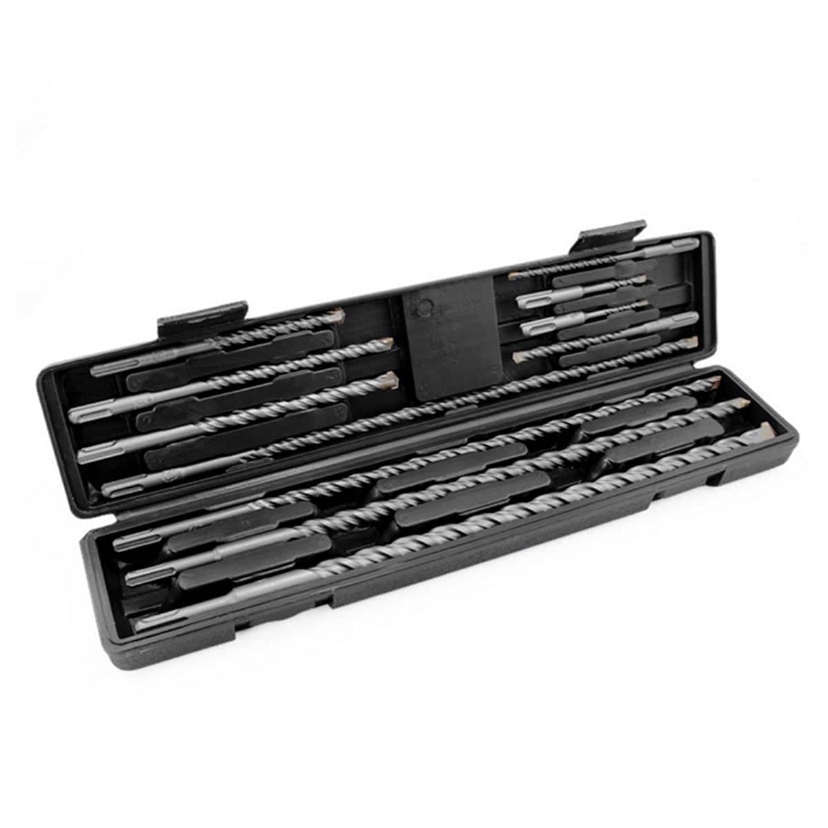Pack of 11 Round Shank Impact Hammer Drill Bits for Concrete, Brick and Stone - view 2