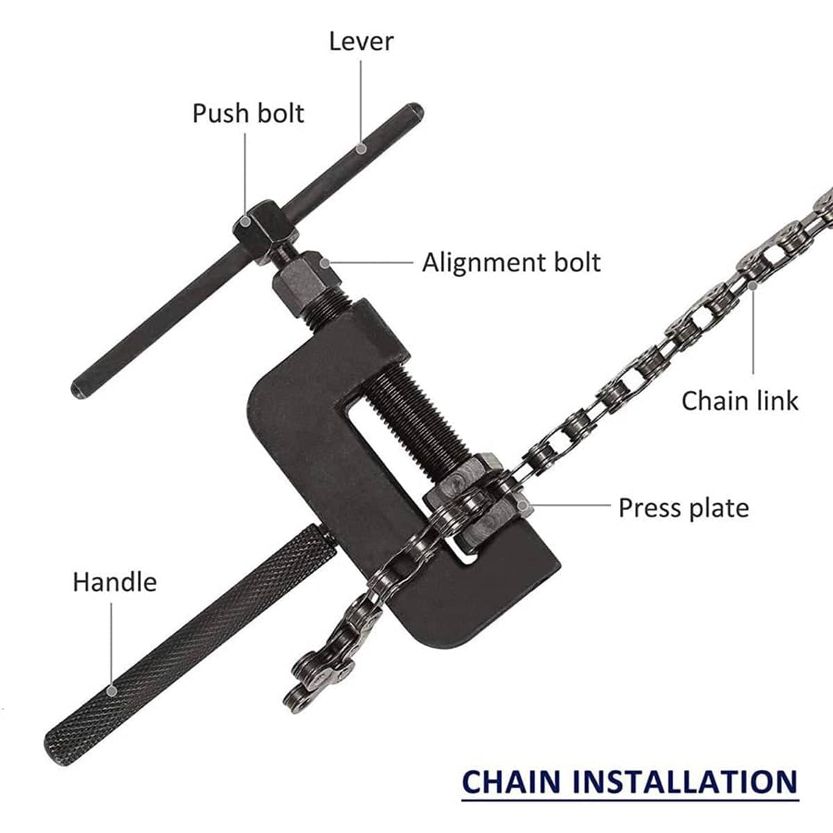 Pack of 13 Bicycle Chain Breaker and Riveting Press Tool Set - view 4
