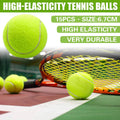 Pack of 15 High Elasticity Durable Training Tennis Balls Pressureless All Court Balls