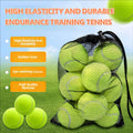 Pack of 15 High Elasticity Durable Training Tennis Balls Pressureless All Court Balls - view 5