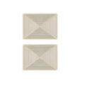Pack of 2 Kitchen Absorbent Pad Heat Insulation Mat Draining Countertop - Diagonal Stripe Pattern