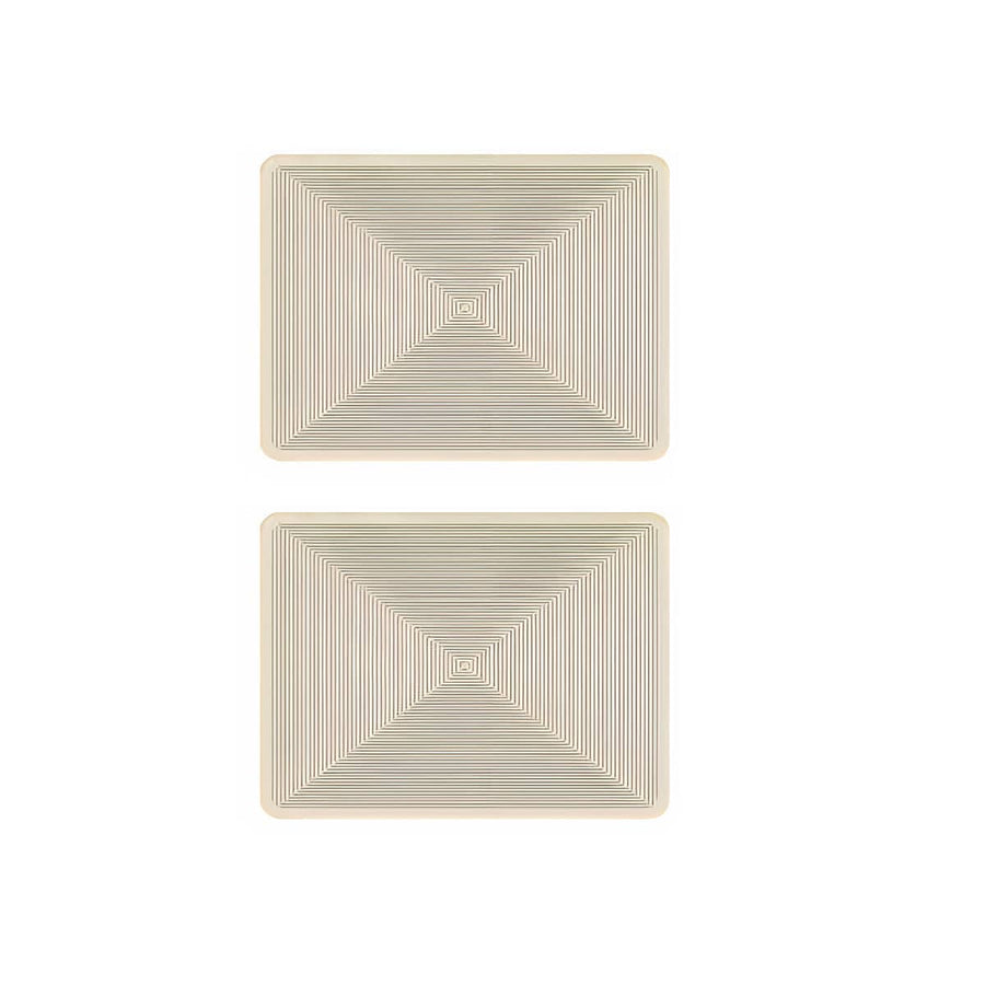 Pack of 2 Kitchen Absorbent Pad Heat Insulation Mat Draining Countertop - Diagonal Stripe Pattern
