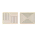 Pack of 2 Kitchen Absorbent Pad Heat Insulation Mat Draining Countertop - Diagonal Stripe Pattern - view 3