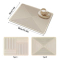 Pack of 2 Kitchen Absorbent Pad Heat Insulation Mat Draining Countertop - Diagonal Stripe Pattern - view 4