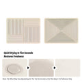 Pack of 2 Kitchen Absorbent Pad Heat Insulation Mat Draining Countertop - Diagonal Stripe Pattern - view 5