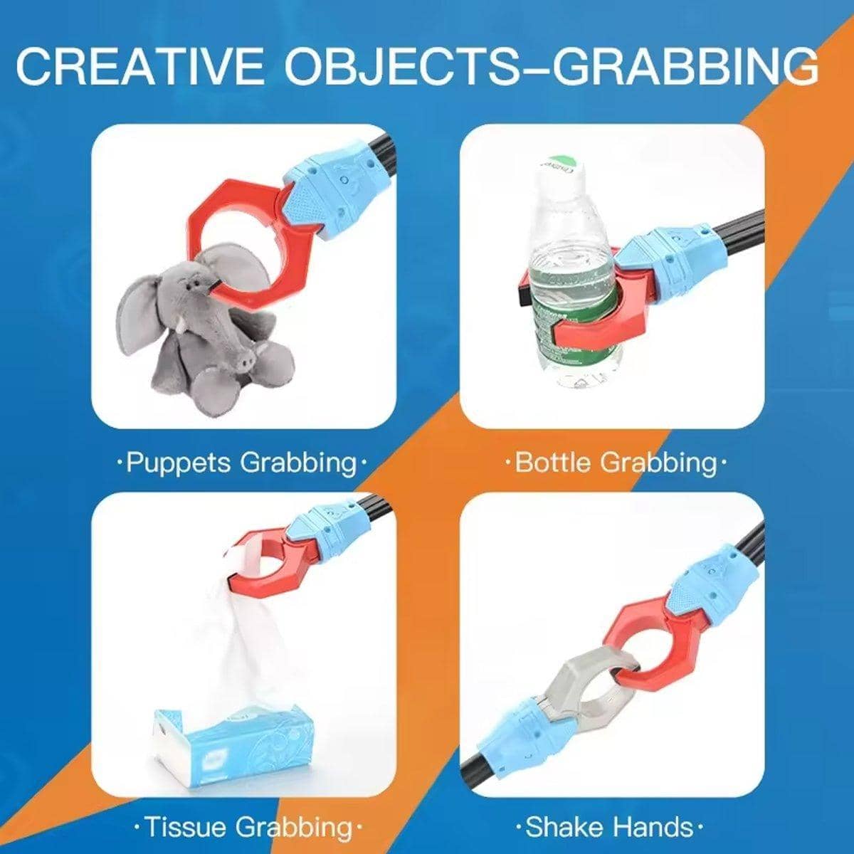 Pack of 2 Large Five-Claw Mechanical Arm Grabbers, 51 cm Reach - view 4