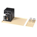 Pack of 2 Non Slip Silicone Coffee Maker Mats for Countertop Protection - Beige