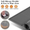 Pack of 2 Non Slip Silicone Coffee Maker Mats for Countertop Protection - Beige - view 5