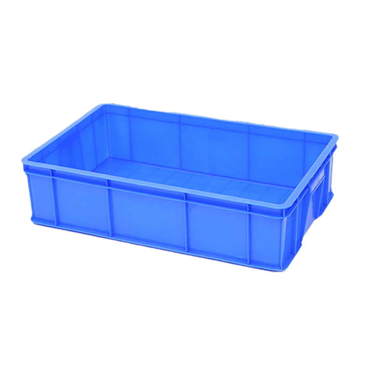 Pack of 2 Rectangular Thickened Plastic Storage Box Durable for Household - Blue, 71 x 45.5 x 18 cm