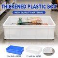 Pack of 2 Rectangular Thickened Plastic Storage Box Durable for Household - White, 71 x 45.5 x 18 cm - view 2