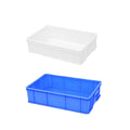 Pack of 2 Rectangular Thickened Plastic Storage Box Durable for Household - White, 71 x 45.5 x 18 cm - view 3