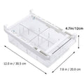 Pack of 2 Refrigerator Storage Drawer Fridge Organiser Rack Egg Holder - 4 Grid Dividers - view 3