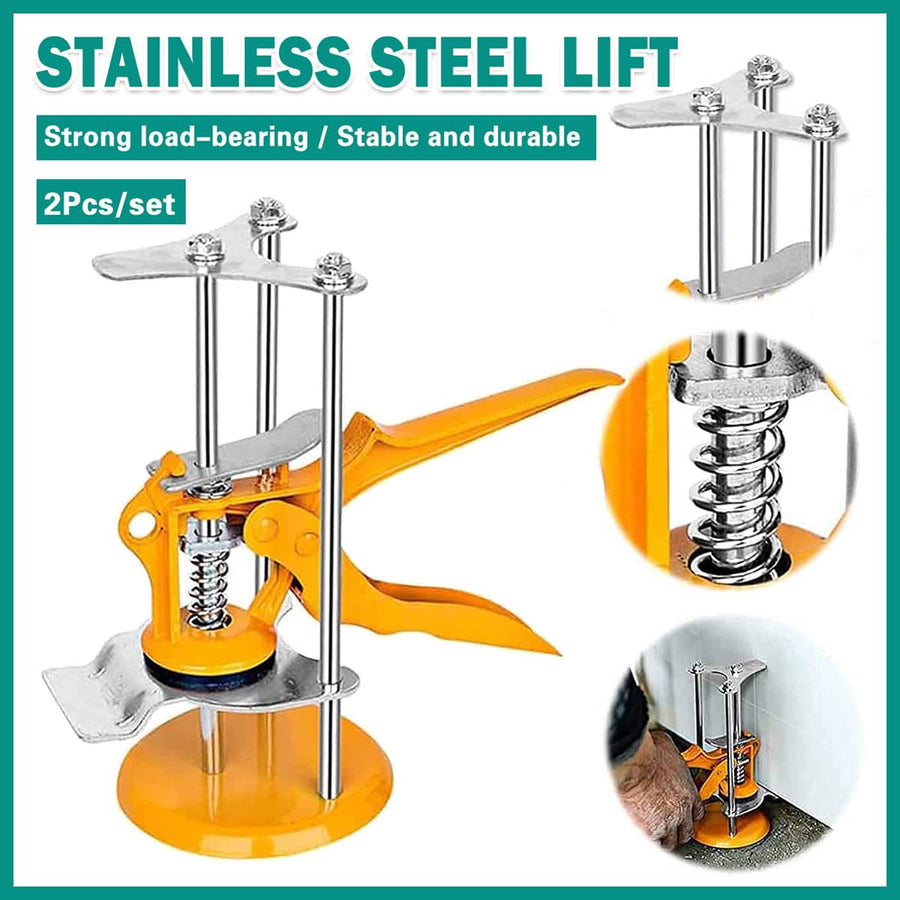 Pack of 2 Stainless Steel Tile Height Adjuster Lifting Regulator for Tiling