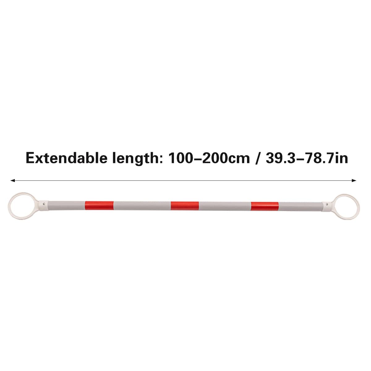 Pack of 2 Telescopic Cone Connecting Rods, 100 to 200 cm Barrier Link Bar - view 3