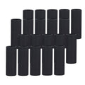 Pack of 20 Kraft Paper Cylinder Gift Boxes with Lids - Black, 44 x 118 mm