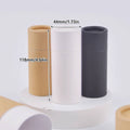 Pack of 20 Kraft Paper Cylinder Gift Boxes with Lids - Black, 44 x 118 mm - view 4