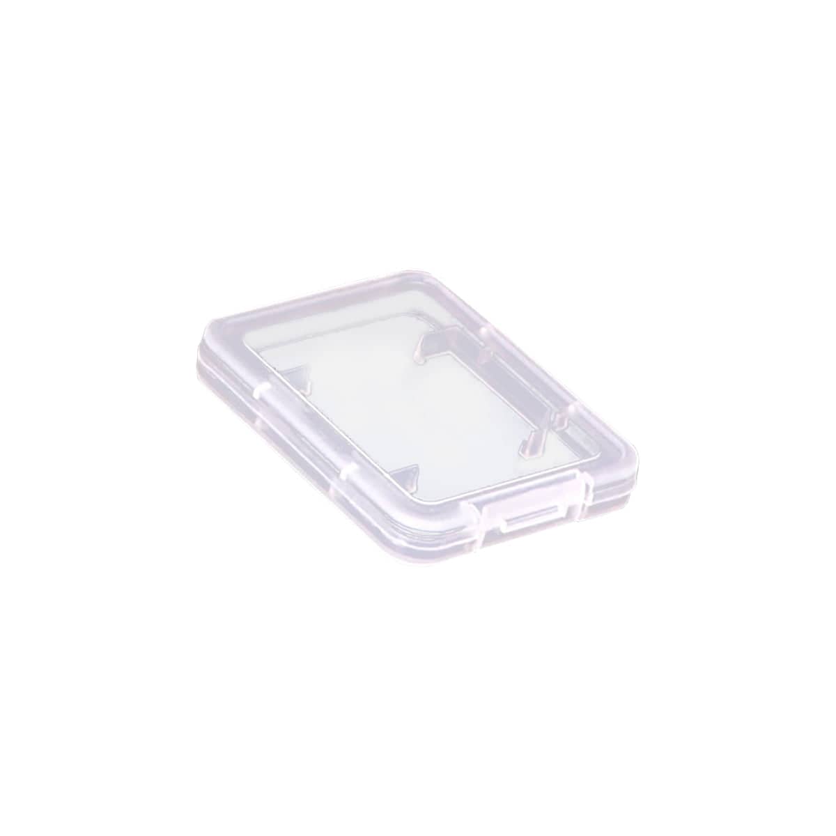 Pack of 20 Plastic SD Card Storage Case Dustproof Memory Card Organising - Large, 5.3 x 4.3 x 0.75 cm
