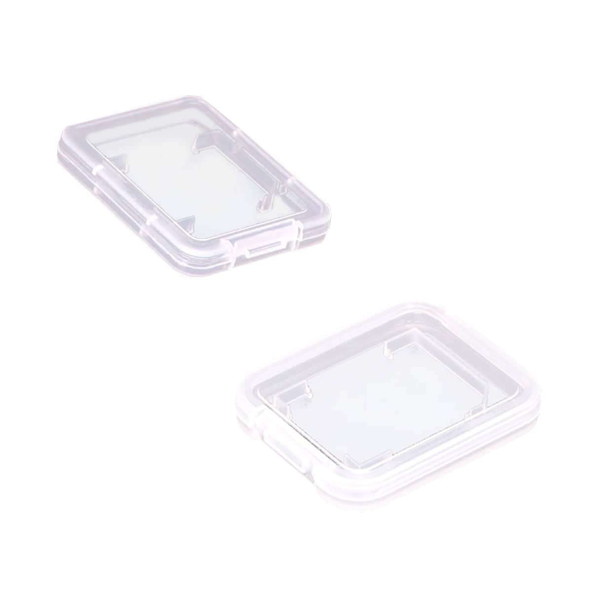 Pack of 20 Plastic SD Card Storage Case Dustproof Memory Card Organising - Small, 4.8 x 3.9 x 0.75 cm - view 3