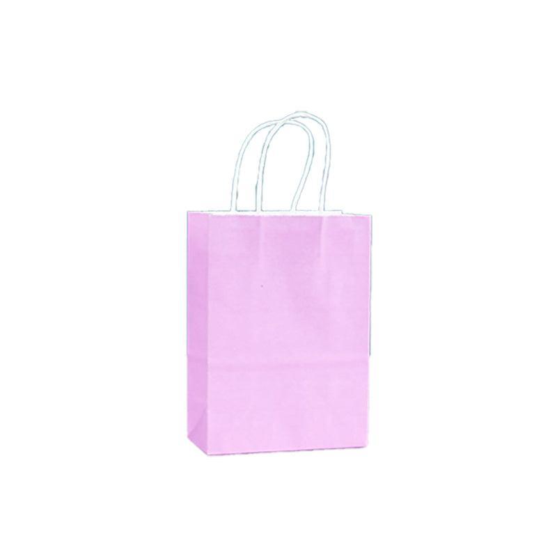 Pack of 20 Small Kraft Paper Gift Bags with Handles for Shopping and Party Favours - Dark Green - view 22