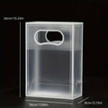 Pack of 25 Transparent PVC Handbags - White Trim, 26 x 18 x 8cm - view 4