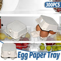 Pack of 300 Four Slot Molded Pulp Paper Egg Trays for Packaging and Transport