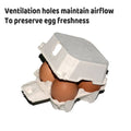 Pack of 300 Four Slot Molded Pulp Paper Egg Trays for Packaging and Transport - view 5