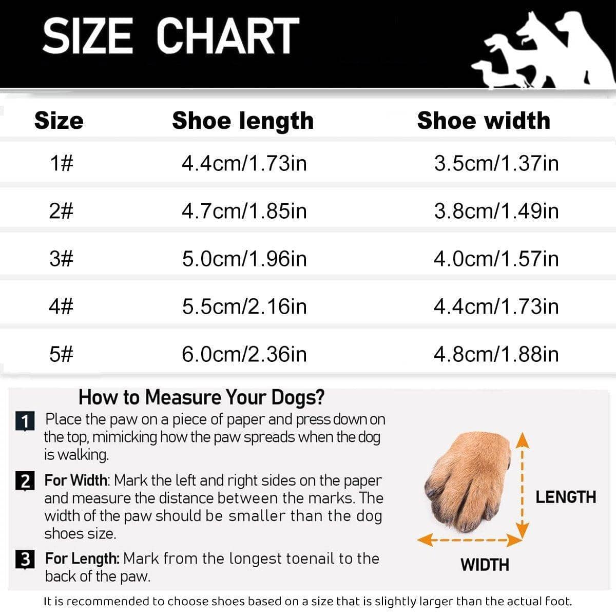 Pack of 4 Breathable Soft Sole Dog Shoes for Small Dogs - Black and White, Size 3 - view 4
