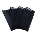 Pack of 4 Horse Leg Wraps with Mesh Covers for Insect Protection - Black