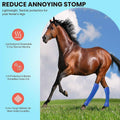 Pack of 4 Horse Leg Wraps with Mesh Covers for Insect Protection - Blue - view 5